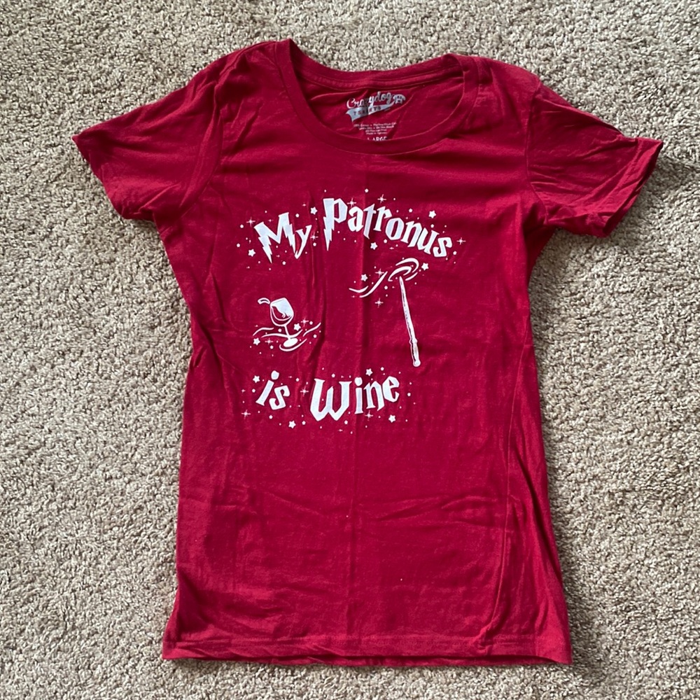 My patronus is wine graphic tee
